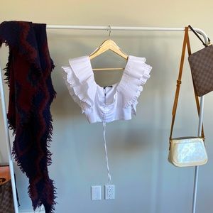 Zara Poplin Crop Top